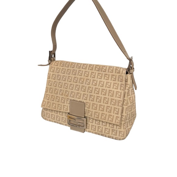 Fendi Handbags - Fendi Tan Monogram Shoulder Bag
